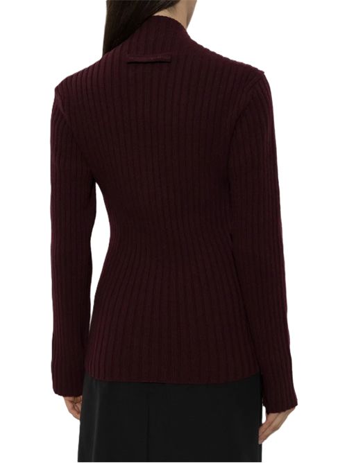 Rib jumper viola scuro Victoria Beckham | 1326KJU007314A9887 ACAI